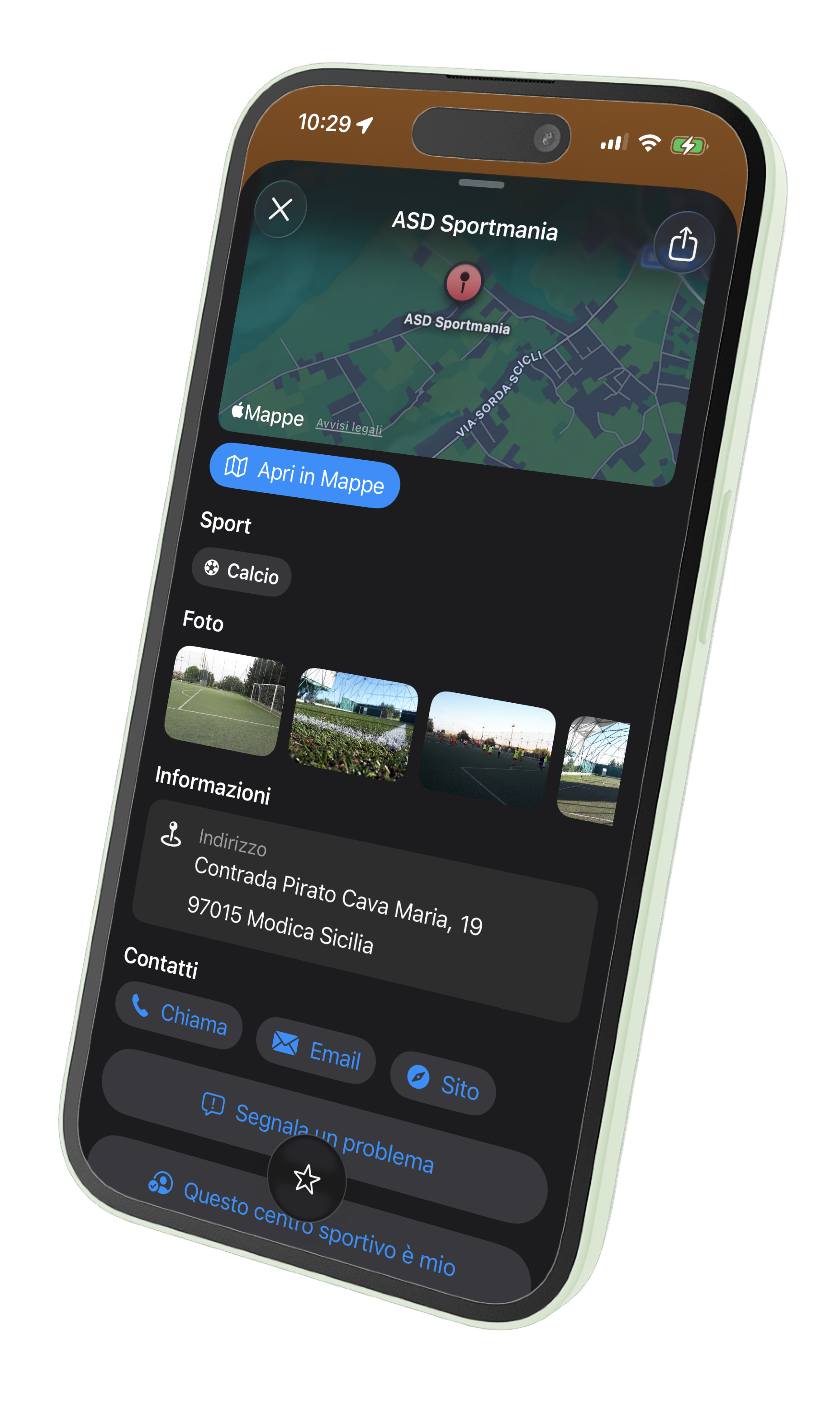 Sportivo su iPhone
